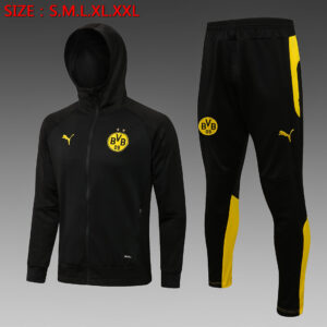 Dres Komplet s kapuljačom Borussia Dortmund 21/22 – crni