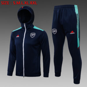 Dres Komplet s kapuljačom Arsenal 21/22 – safirnoplavi