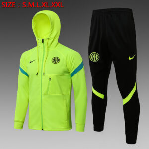 Dres Komplet s kapuljačom Inter Milan 21/22 – fluorescentno zeleni