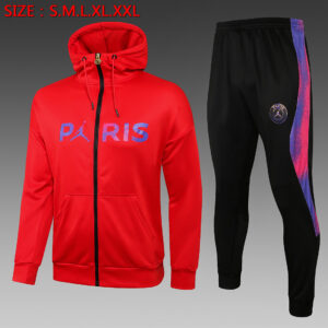 Dres Komplet s kapuljačom PSG Jordan 21/22 – crveni