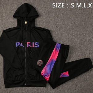 Dres Komplet s kapuljačom PSG Jordan 21/22 – crni