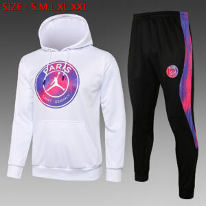 Dres Komplet s kapuljačom PSG Jordan 21/22 – bijeli