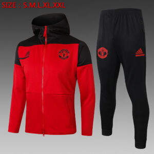 Dres Komplet s kapuljačom Manchester United 20/21 – crveni