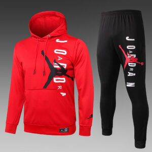 Dres Komplet s kapuljačom Jordan 20/21 – crveni, crni detalji