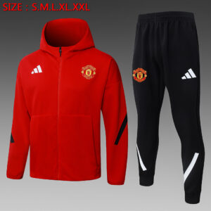 Dres Komplet s kapuljačom Manchester United 25/26 – crveni
