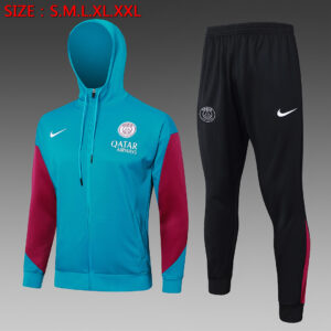 Dres Komplet s kapuljačom PSG 24/25 – tamnozeleni