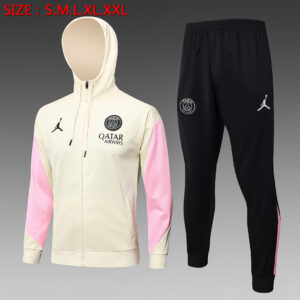 Dres Komplet s kapuljačom PSG Jordan 24/25 – boje kajsije