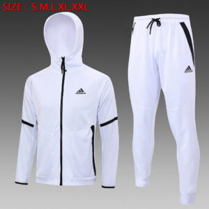 Dres Komplet s kapuljačom Adidas 23/24 – bijeli