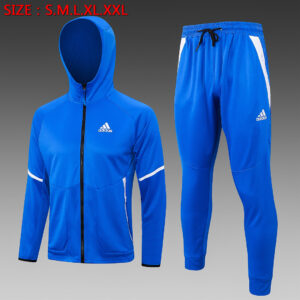 Dres Komplet s kapuljačom Adidas 23/24 – plavo-zeleni