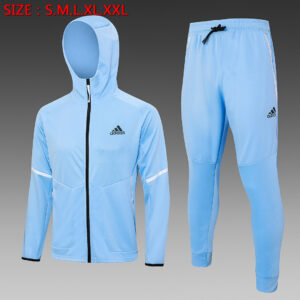 Dres Komplet s kapuljačom Adidas 23/24 – svijetloplavi