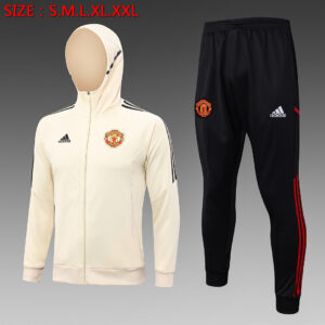 Dres Komplet s kapuljačom Manchester United 23/24 – bež