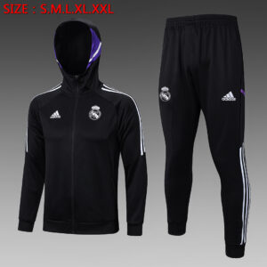 Dres Komplet s kapuljačom Real Madrid 22/23 – crni