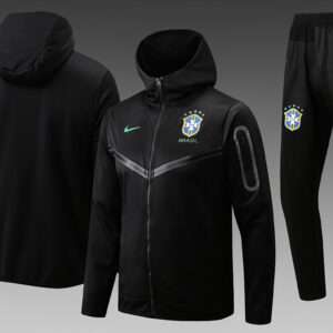 Dres Komplet s kapuljačom Brazil 22/23 – crni