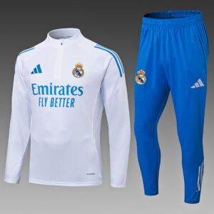 Dres Trening komplet Real Madrid 25/26 – bijeli, plave hlače