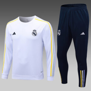 Dres Trening komplet Real Madrid 23/24 – bijeli, okrugli izrez