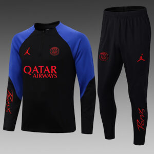 Dres Trening komplet PSG 22/23 – crni, plavi detalji, Qatar natpis