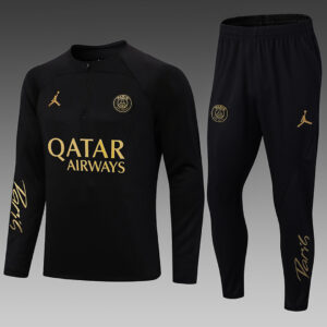 Dres Trening komplet PSG Jordan 22/23 – crni, Qatar natpis