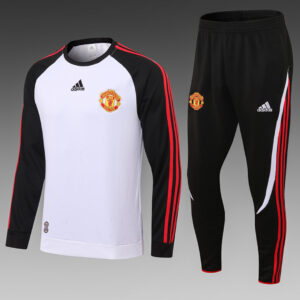 Dres Trening komplet Manchester United – crno-bijeli, okrugli izrez