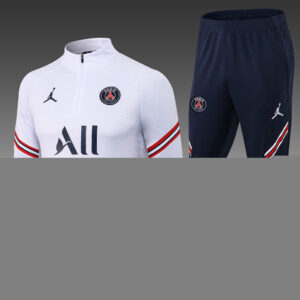 Dres Trening komplet PSG Jordan 21/22 – bijeli, reljefni detalji