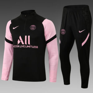 Dres Trening komplet PSG 21/22 – crni, ružičasti rukavi