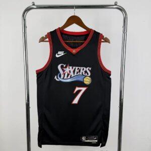 Dres NBA dres Philadelphia 76ers 2026 retro crni – Brown, broj 7