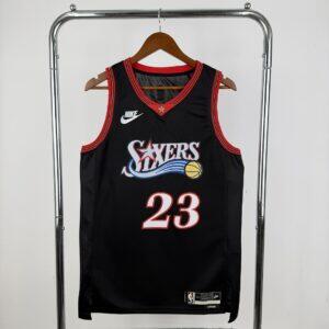Dres NBA dres Philadelphia 76ers 2026 retro crni – James, broj 23