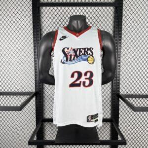 Dres NBA dres Philadelphia 76ers 2026 retro bijeli – James, broj 23
