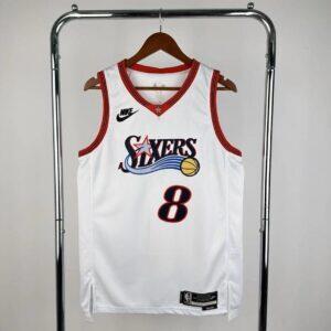 Dres NBA dres Philadelphia 76ers 2026 retro bijeli – George, broj 8