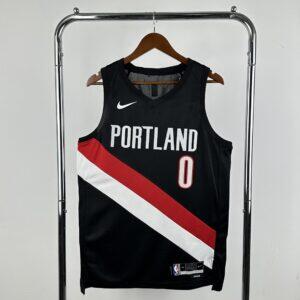 Dres NBA dres Portland Trail Blazers 2026 gostujući crni – Lillard, broj 0