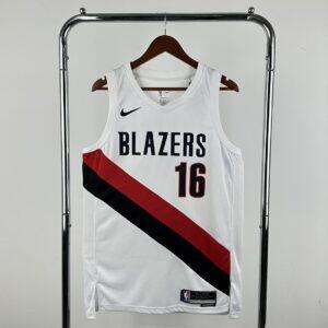 Dres NBA dres Portland Trail Blazers 2026 domaći bijeli – Yang Hansen, broj 16