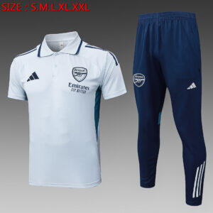 Dres Polo majica Arsenal 25/26 – svijetlosiva