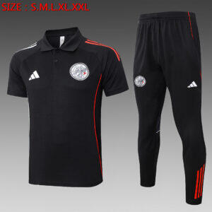 Dres Polo majica Ajax 25/26 – crna