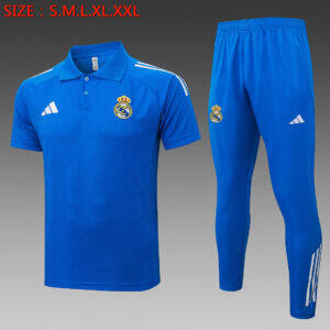 Dres Polo majica Real Madrid 25/26 – svijetloplava s bijelim prugama