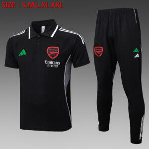 Dres Polo majica Arsenal 25/26 – crna