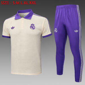 Dres Retro polo majica Real Madrid 25/26 – boja kajsije
