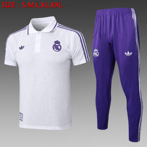 Dres Retro polo majica Real Madrid 25/26 – bijela