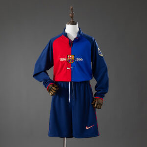 Dres Dječiji komplet – Barcelona 100. godišnjica retro dugi rukavi